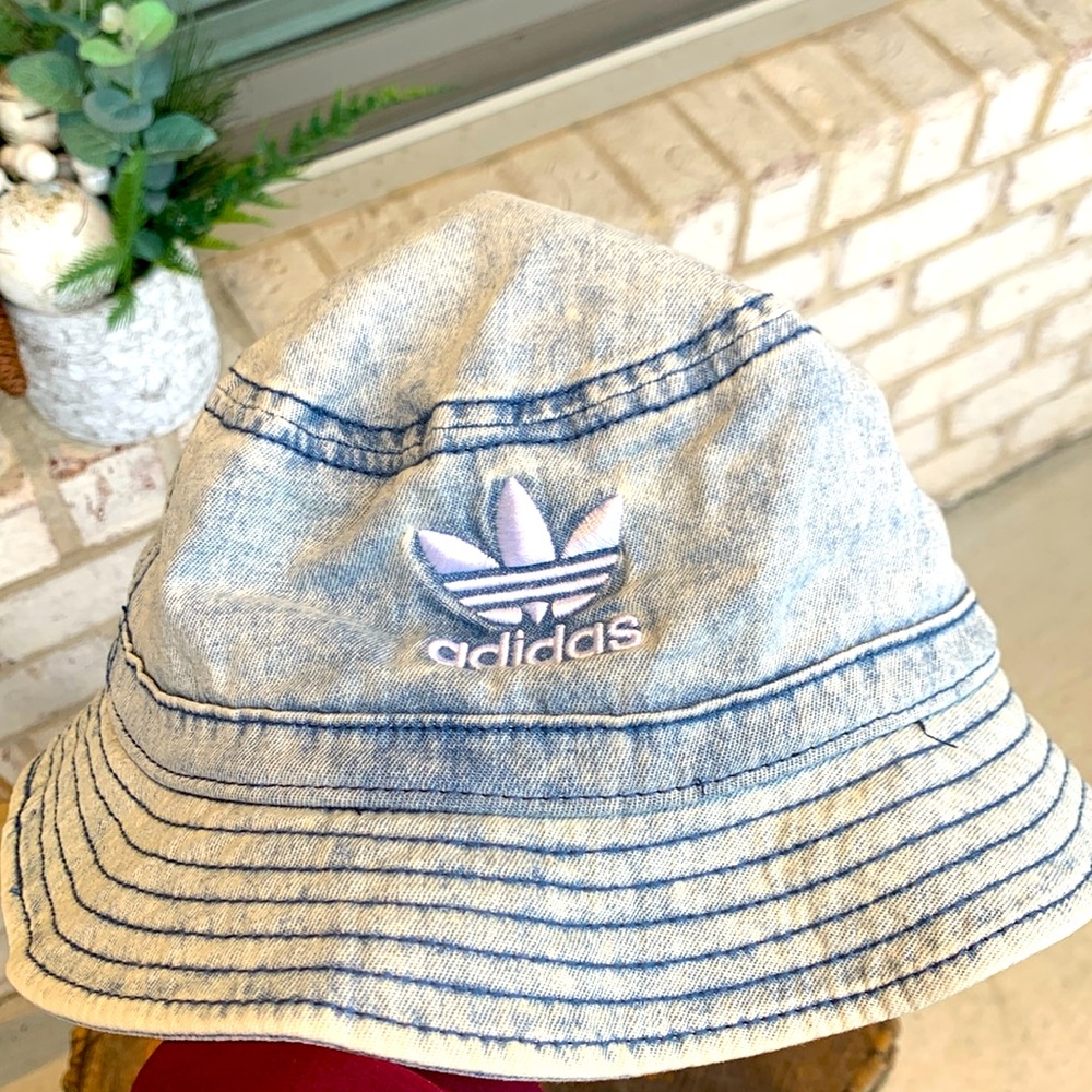Adidas unisex denim bucket hat